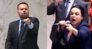 Gil Diniz e Janaina Paschoal