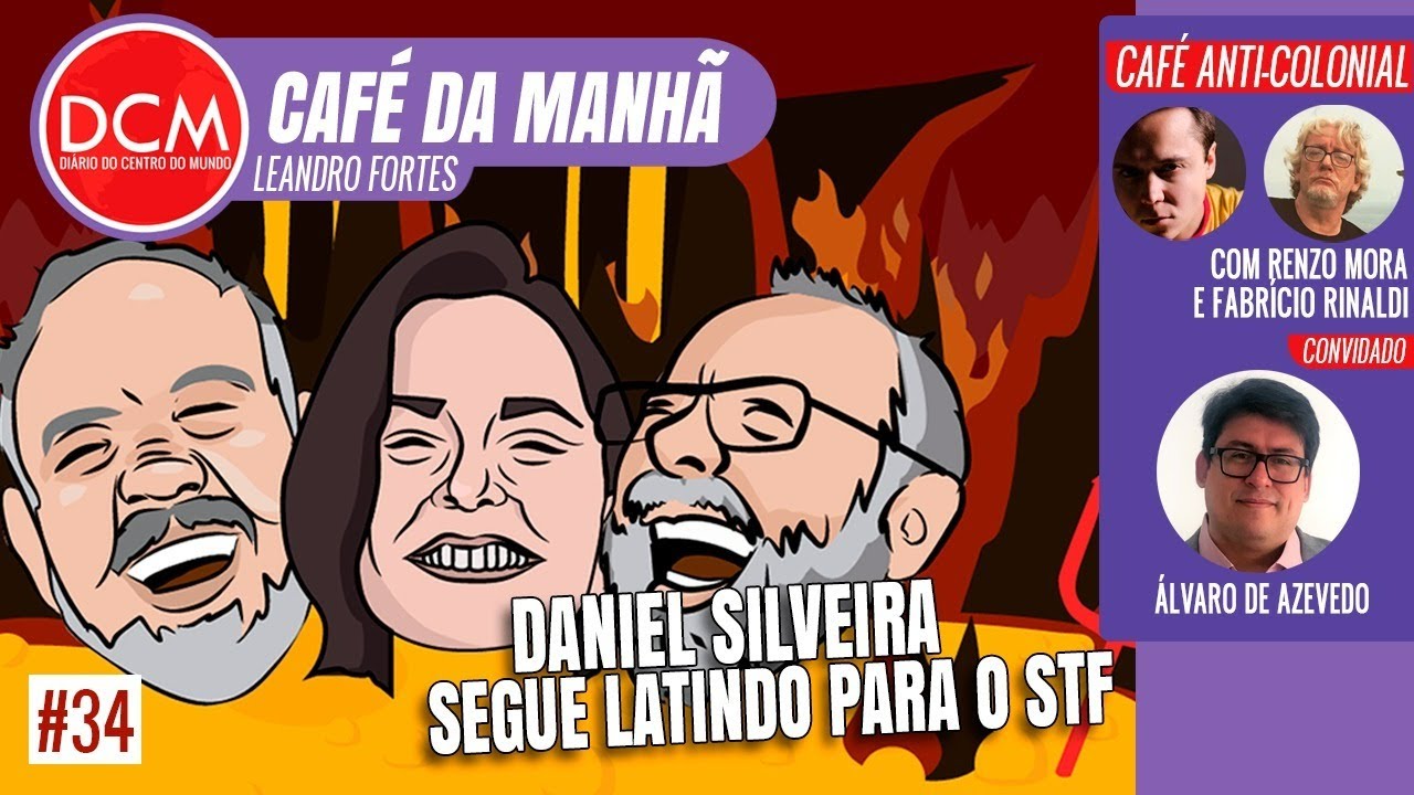 DCM Café da Manhã: Quinta dos Infernos, especial do Café da Manhã do DCM com os diabos velhos Kiko Nogueira e Leandro Fortes, falando sobre tudo e sobre todos. NA conversa a ressaca da mídia brasileira depois da entrevista de capa de Lula à revista Time, dos Estados Unidos; o drama dos ianomâmis, cercados por garimpeiros, na Amazônia; a agonia da terceira via; e a tentativa de ocupação militar no TSE, às vésperas do período eleitoral. Logo após, tem Café Anti-Colonial, com Renzo Mora e Fabrício Rinaldi, que recebem o professor de Direito da PUC\SP Moderação: Maria Fernanda Passos