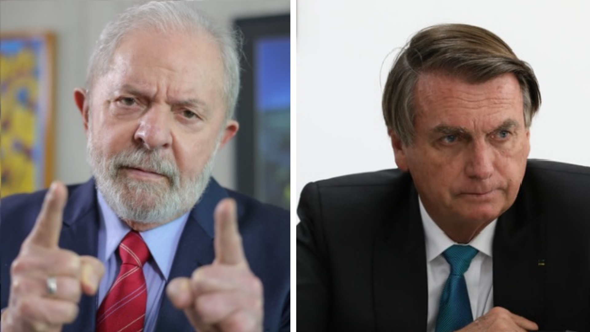Lula e Bolsonaro