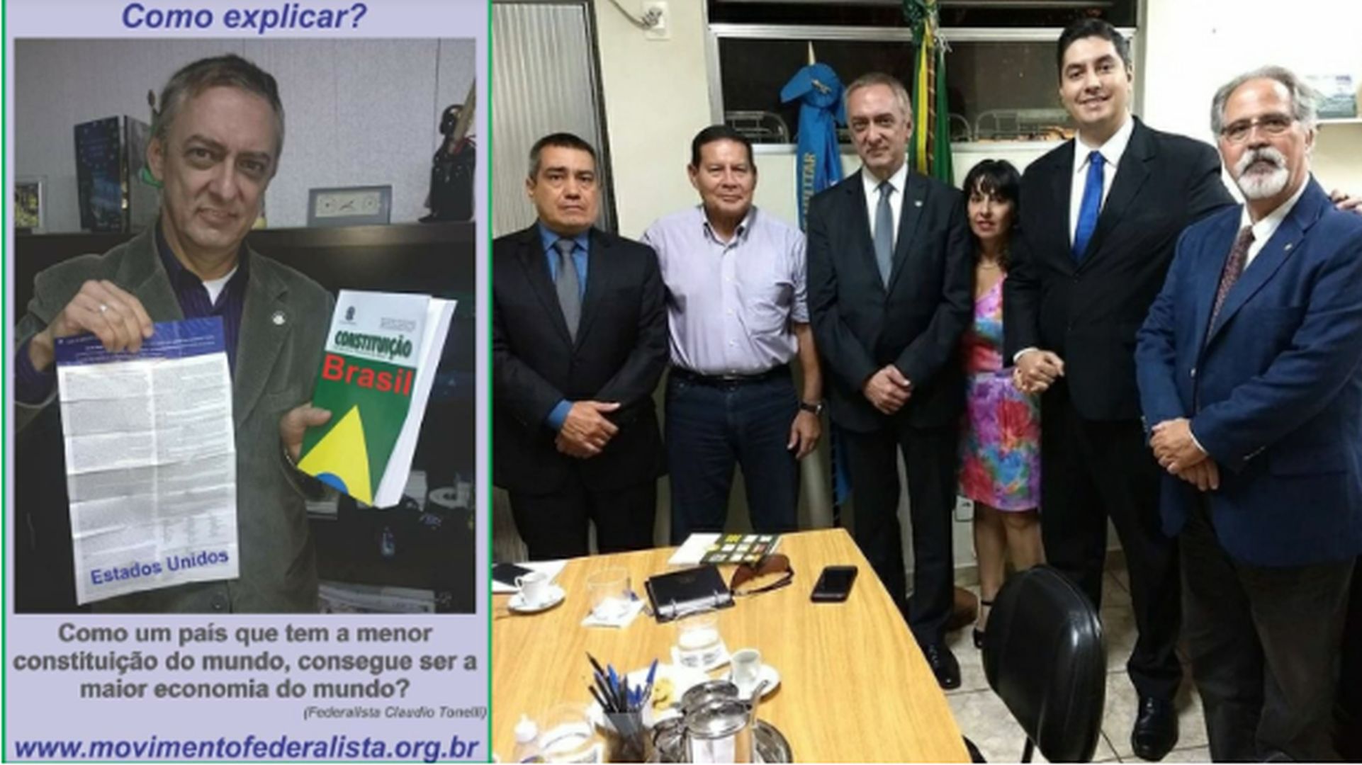 Empresário Thomas Raymund Korontai e seu amigo general Mourão