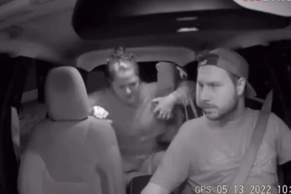 A video print of a driver being threatened after a passenger was evicted for making racist comments.