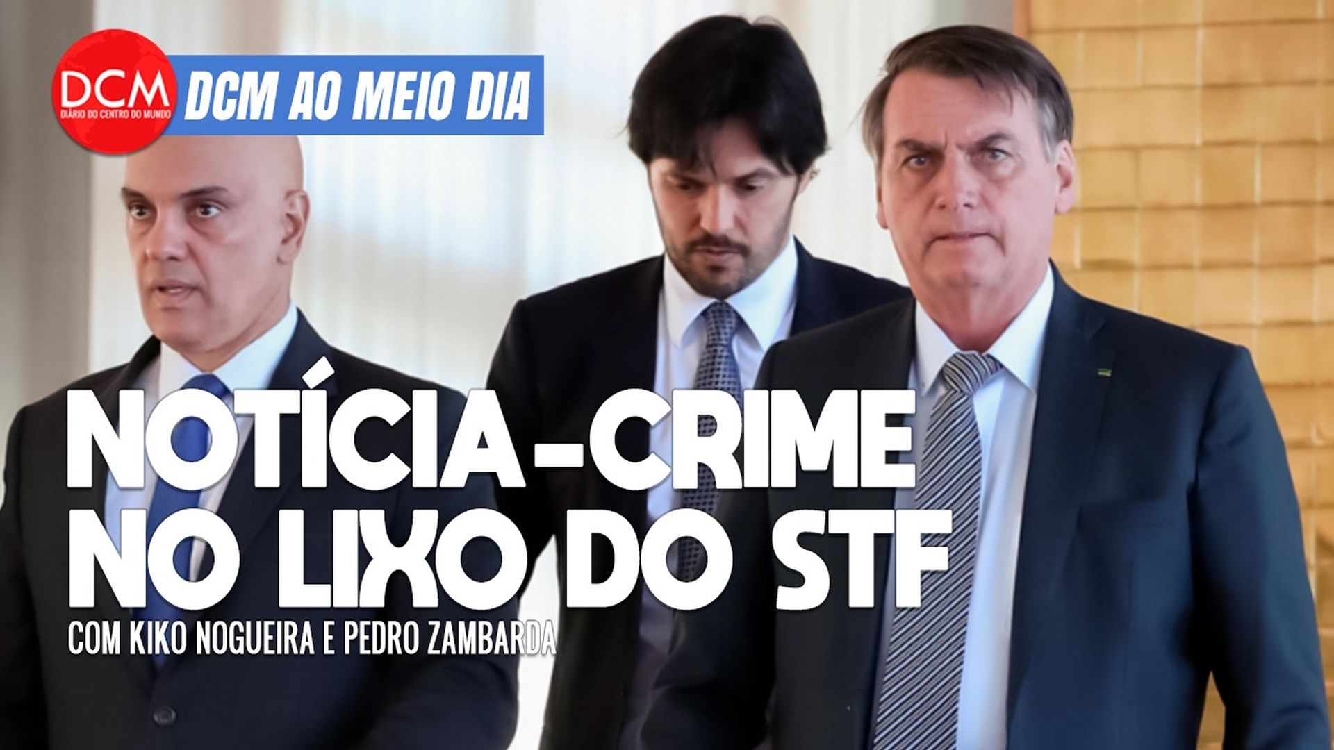 DCM Ao Meio-Dia: Lula e Janja - mídia manda casar no salão de festas com Sangue de Boi; a palhaçada de Bolsonaro