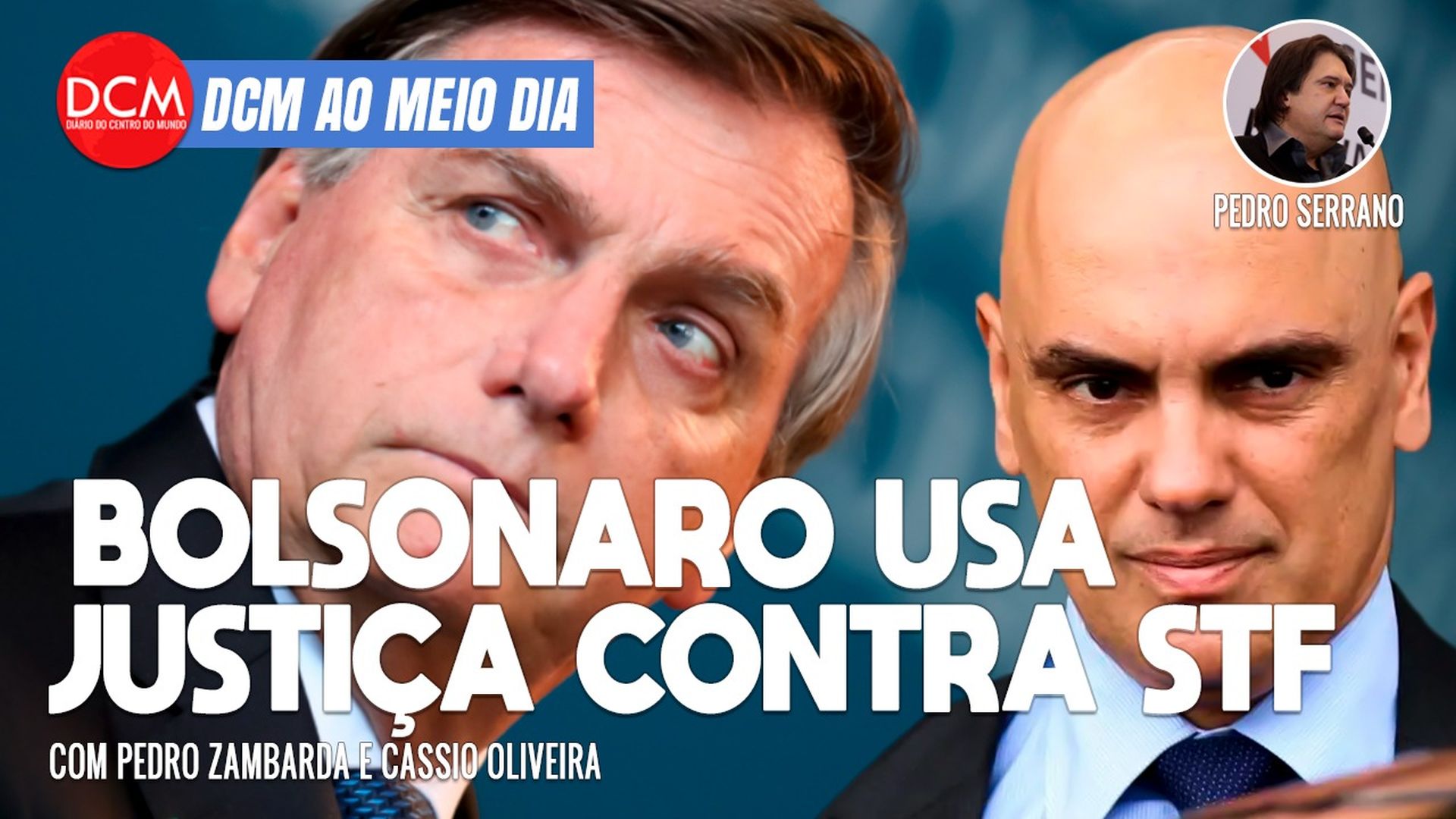 DCM Ao Meio-Dia: Aras deve jogar no lixo ação de Bolsonaro contra Moraes; o sucesso político de Lula e Janja