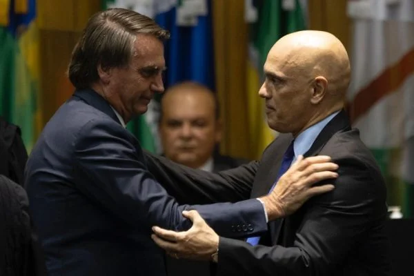 Bolsonaro e Alexandre de Moraes