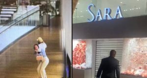 VÍDEO: Bandidos trocam tiros em shopping de luxo e assustam clientes