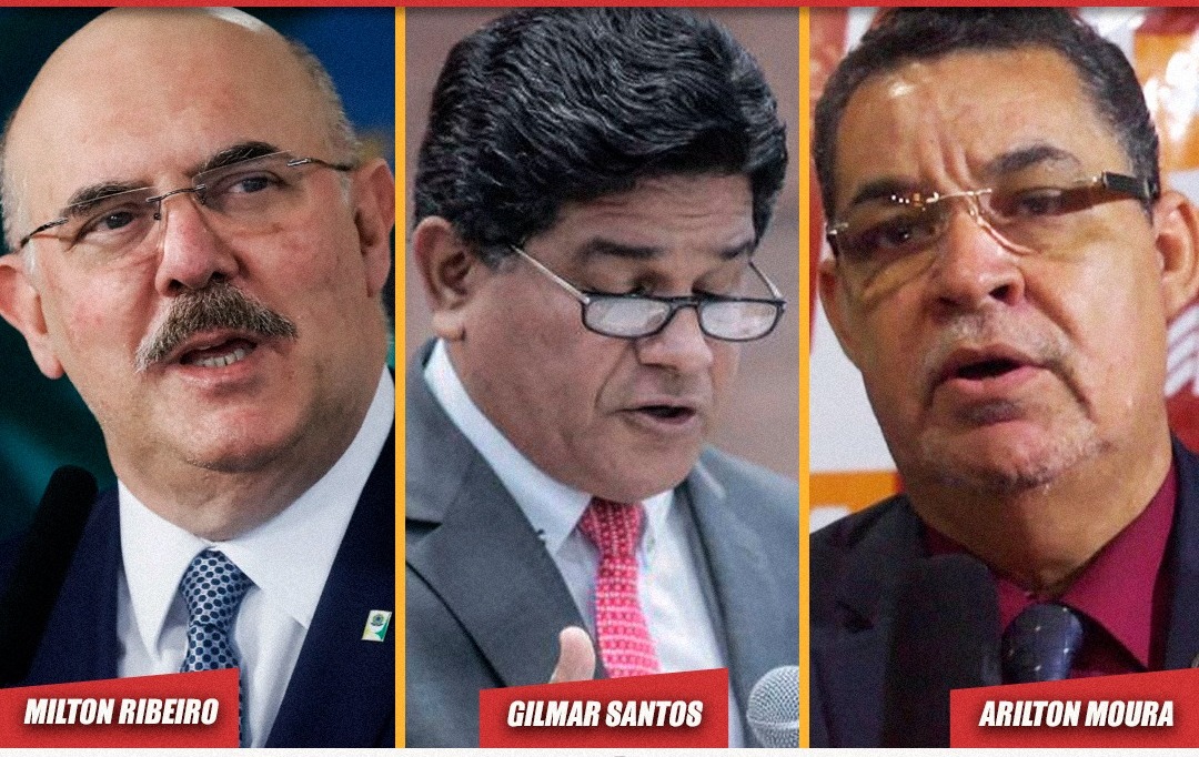 Milton Ribeiro, Gilmar Santos e Arilton Moura