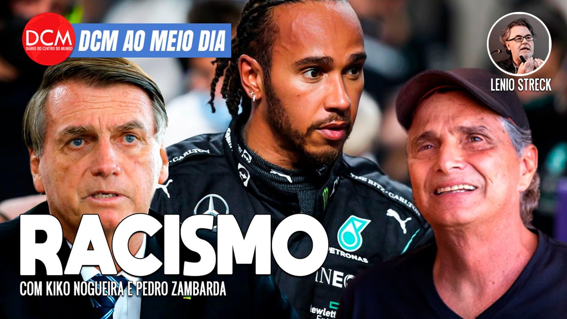 DCM Ao Meio-Dia: Âncora da Fox arma com os Bolsonaros; o racismo de Piquet contra Hamilton