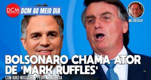 DCM Ao Meio-Dia: “Mark Ruffles”: Bolsonaro xinga ator de Hulk enquanto afunda sem rumo