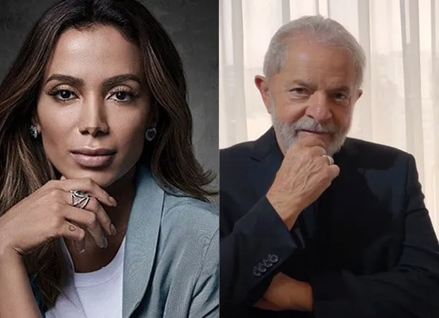 Anitta e o ex-presidente Luiz Inácio Lula da Silva.