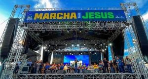 Palco da Marcha para Jesus em Manaus (AM)