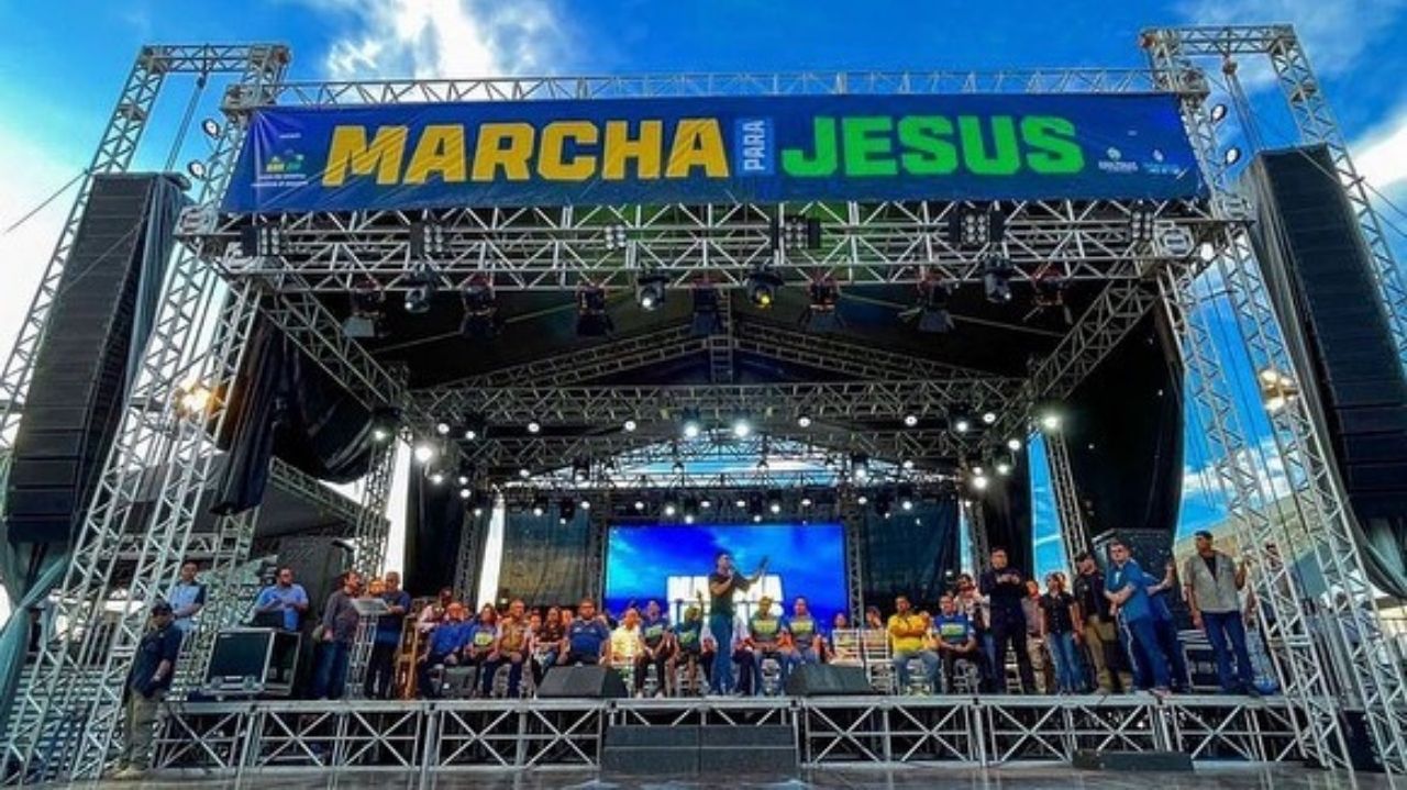 Palco da Marcha para Jesus em Manaus (AM)