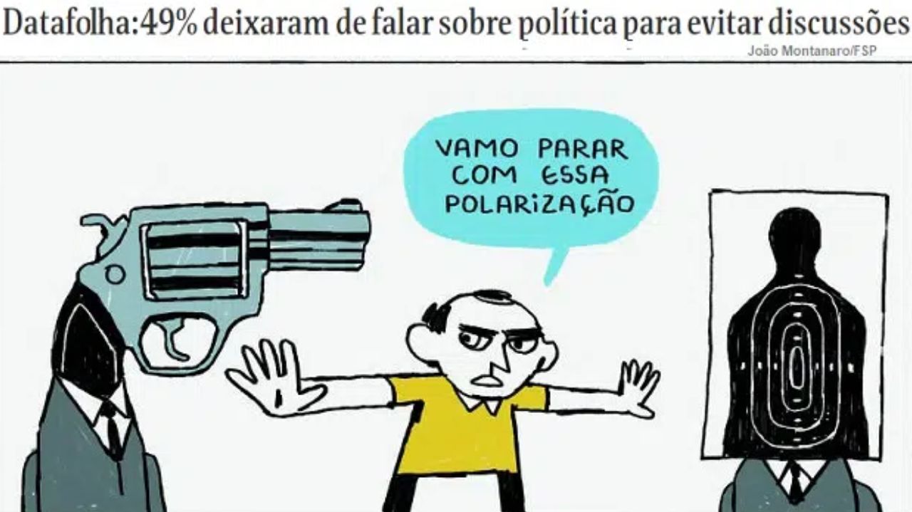 Charge da folha de São Paulo