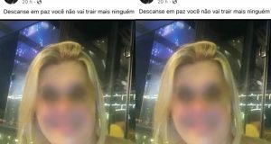 Publicação feita por homem que atirou na ex-companheira - Reprodução