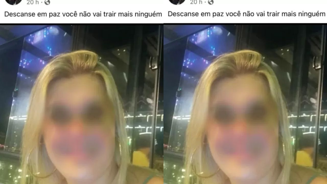 Publicação feita por homem que atirou na ex-companheira - Reprodução