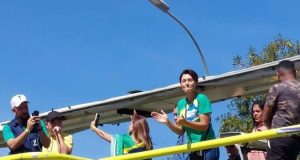 Michelle Bolsonaro em Marcha para Jesus