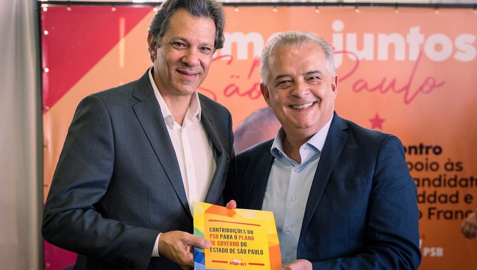 Fernando Haddad e Márcio França