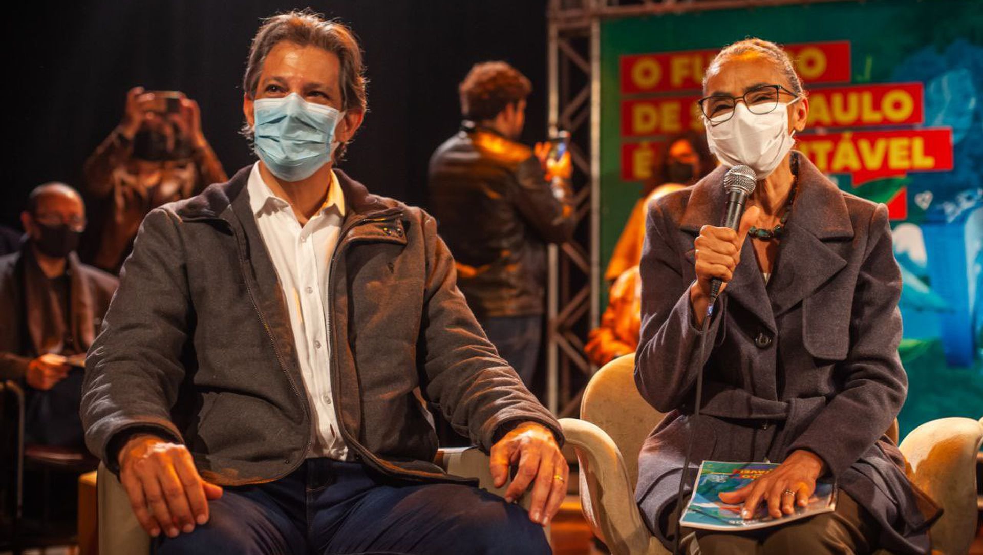 Fernando Haddad e Marina Silva