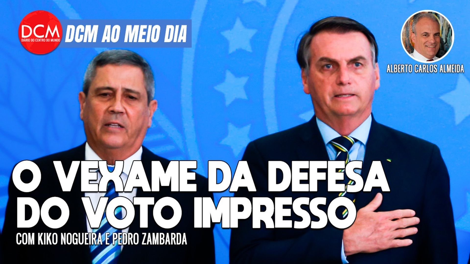 DCM Ao Meio-Dia: Lula tem 43% contra 30% de Bolsonaro em SP, diz Datafolha; o golpe de Braga Netto; a PEC Kamikaze