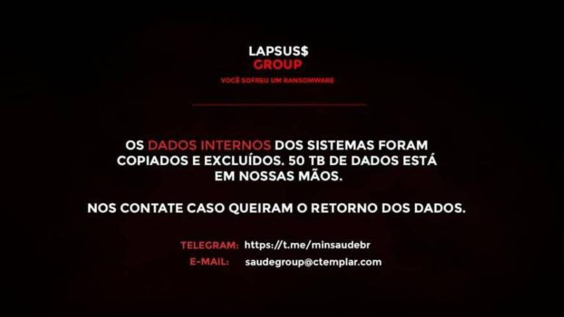 Hackers derrubam conectSUS e outros sites do Ministério da Saúde, PF investiga o caso