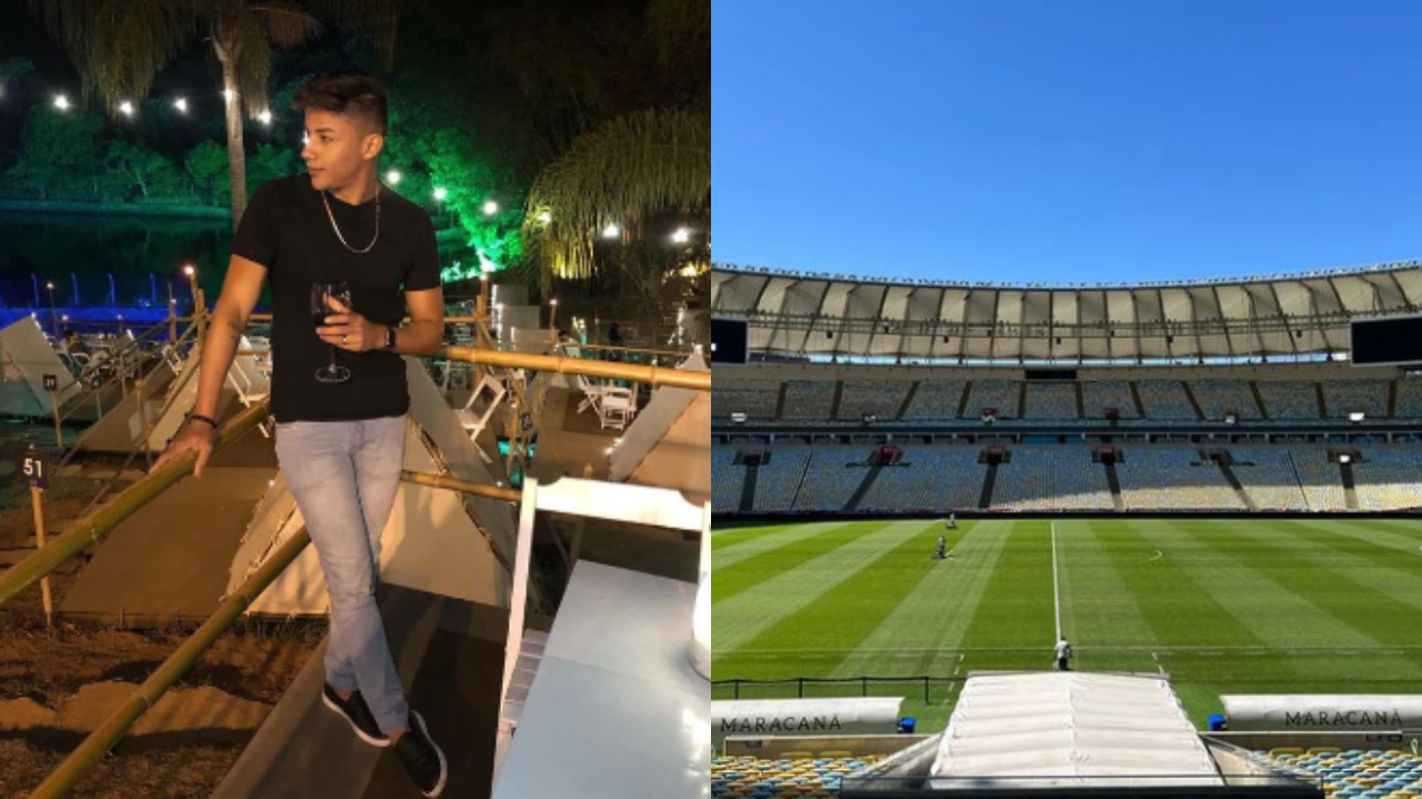 Montagem de fotos de Rafael do Nascimento Barbosa e Maracanã