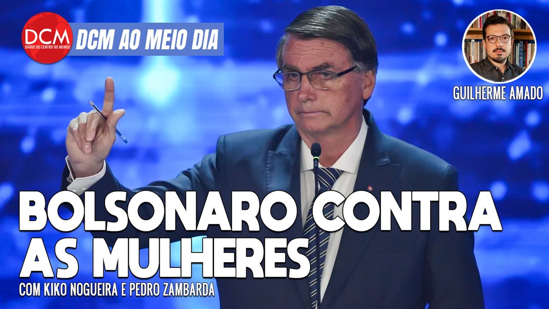 DCM Ao Meio-Dia: Sentiu - Bolsonaro cancela sabatina na Jovem Pan após ataques a mulheres em debate