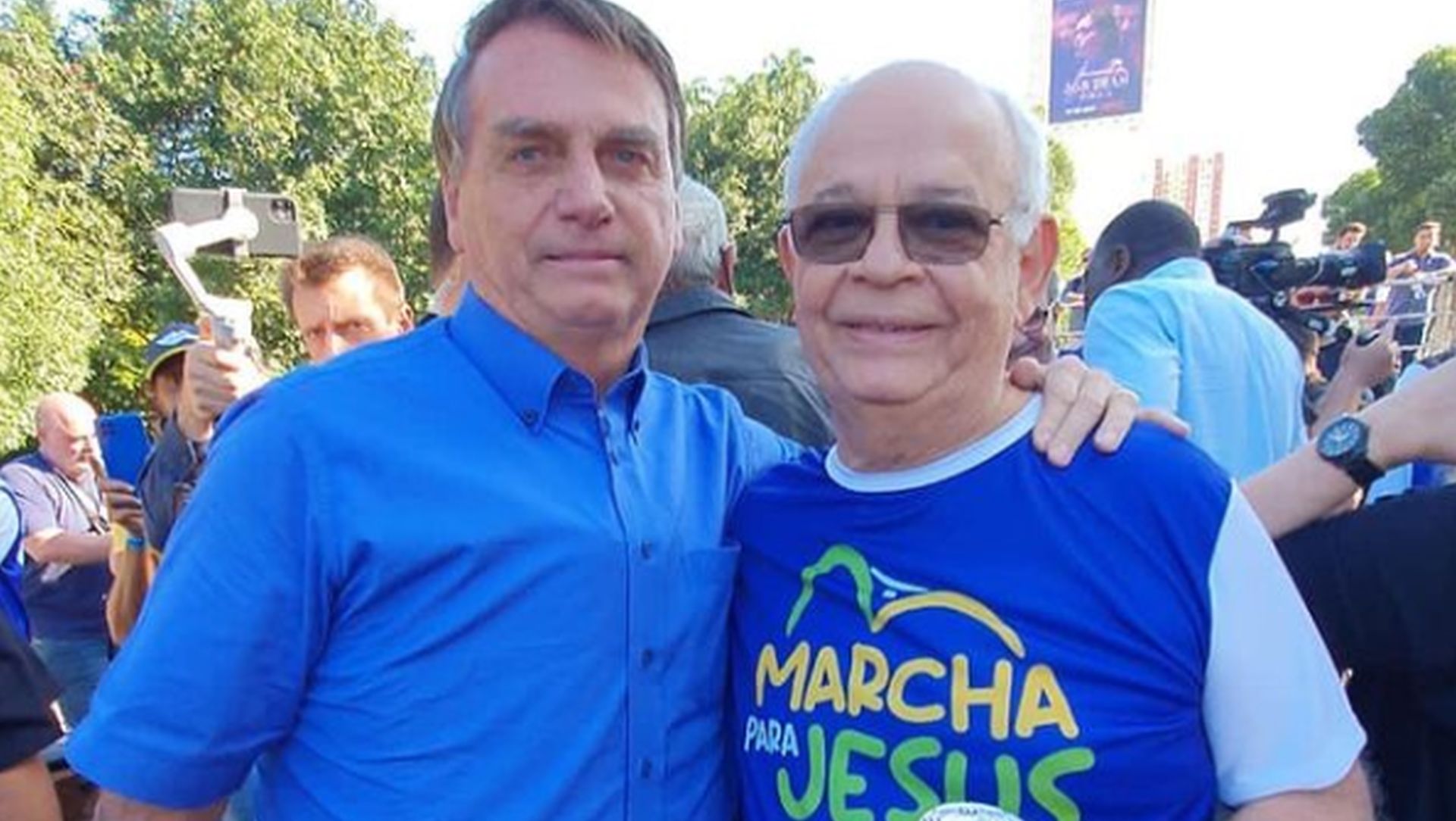 Deputado Samuel Malafaia e seu amigo Jair Bolsonaro