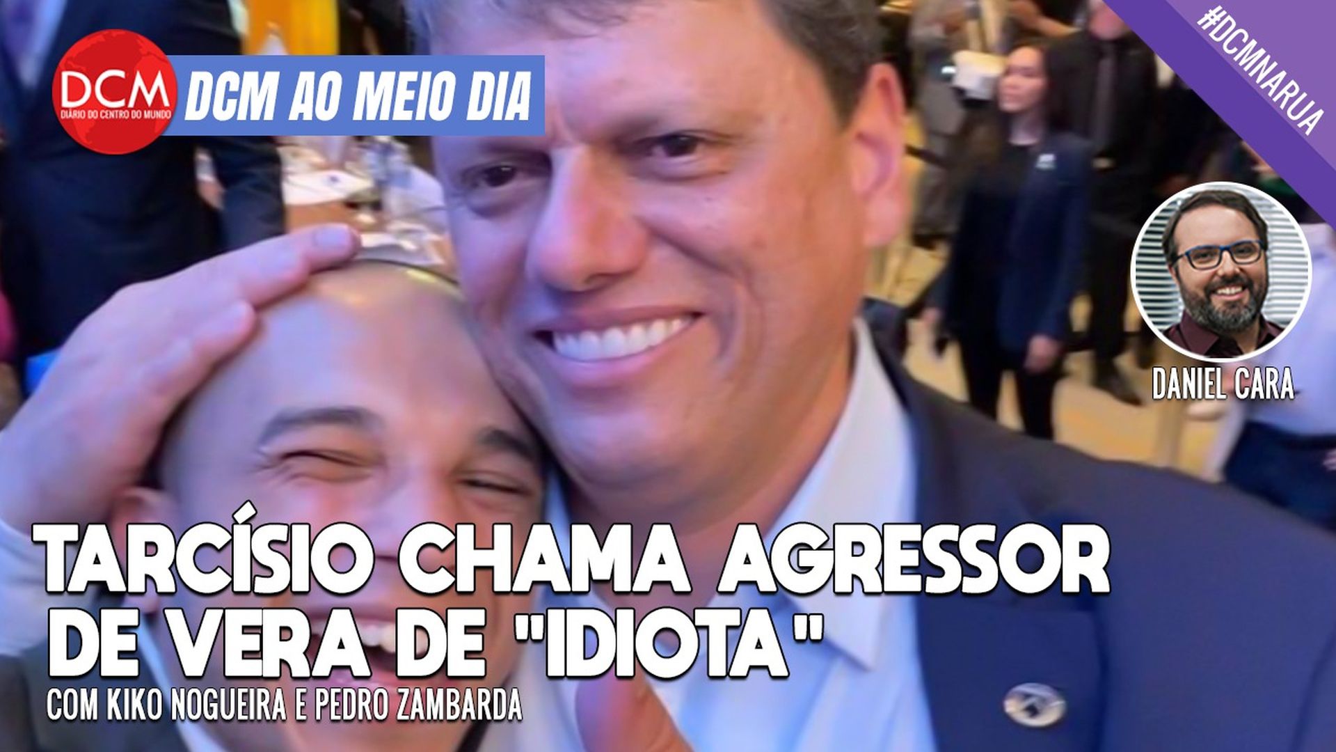 DCM Ao Meio-Dia: Tarcísio, candidato de Bolsonaro, diz que não conhece e chama agressor de Vera Magalhães de "idiota"