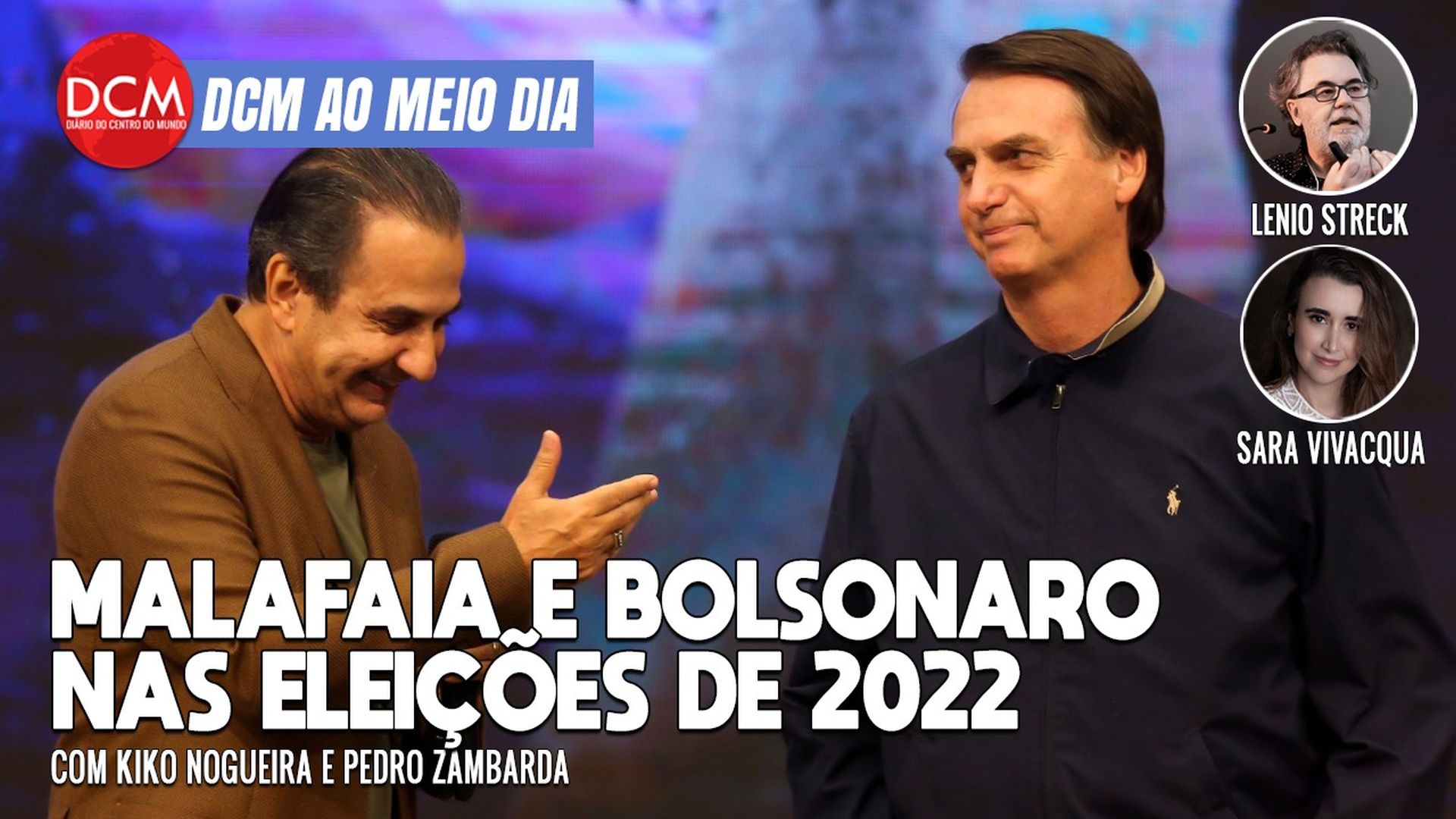DCM Ao Meio-Dia: Malafaia confessa que não sabe o que faz com Bolsonaro em Londres; BTG/FSB mostra voto útil em Lula