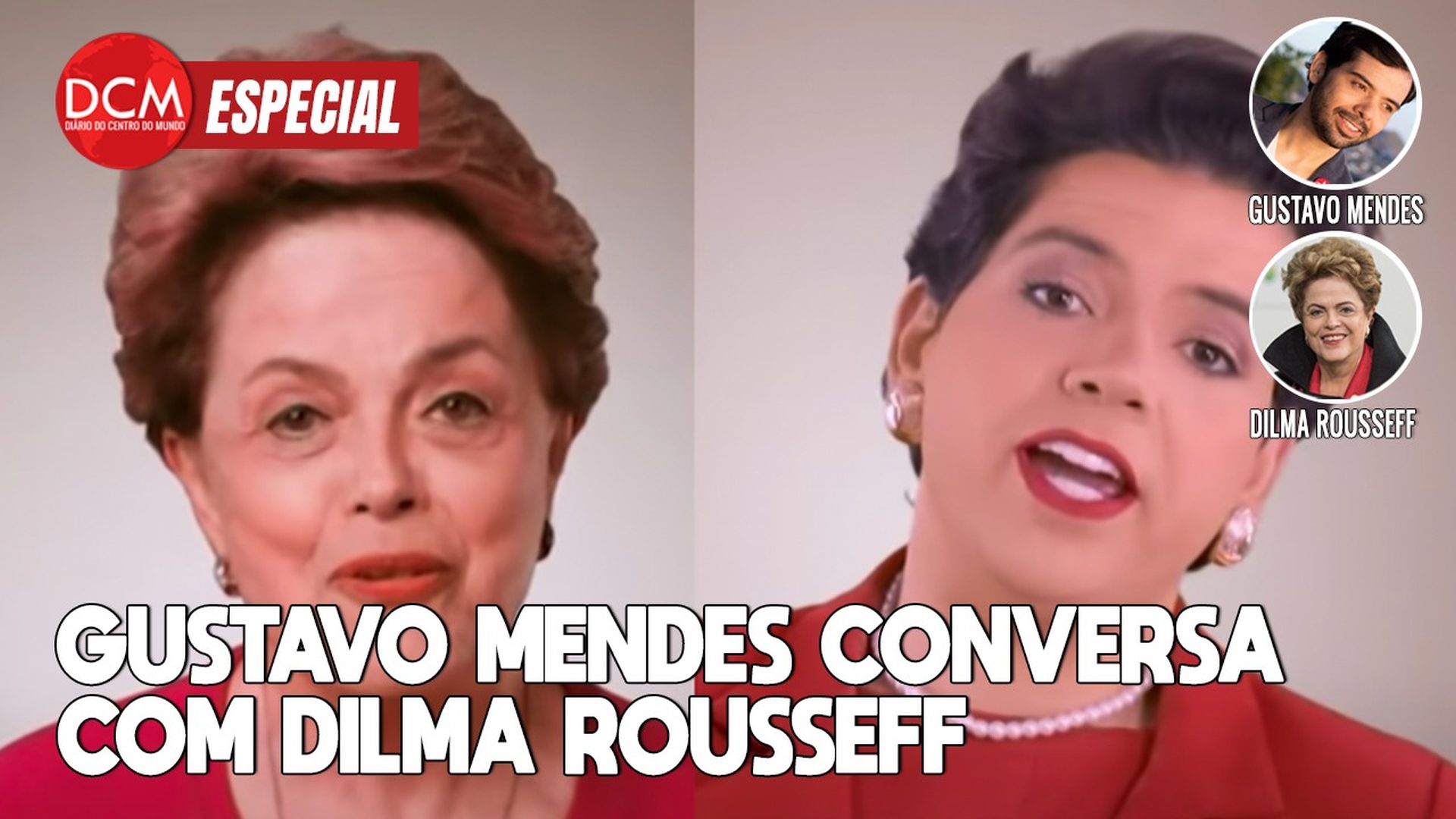 Live especial do DCM traz Dilma e seu imitador Gustavo Mendes