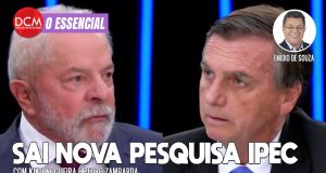 Essencial do DCM - Rachadinha do Planalto: Moraes manda investigar assessor de Bolsonaro; Ipec confirma Lula no 1º turno
