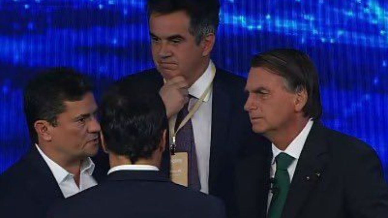 Moro e outros aliados de Jair Bolsonaro nos bastidores de debate