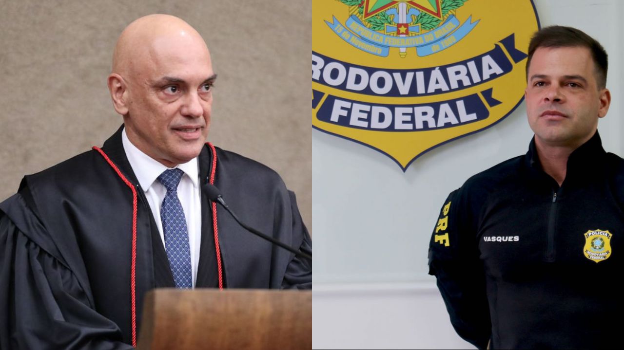 Montagem de fotos de Alexandre de Moraes e Silvinei Vasques - Antônio Augusto/Reprodução