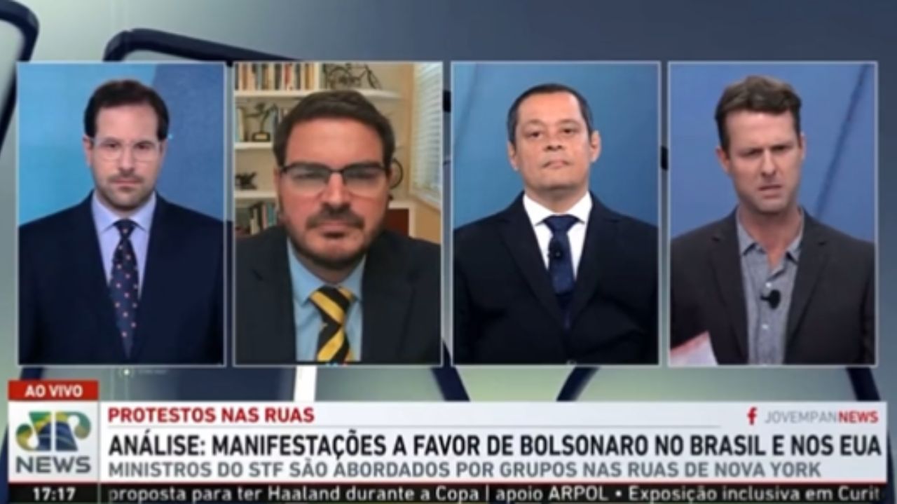 Comentaristas da Jovem Pan News no Três Em Um