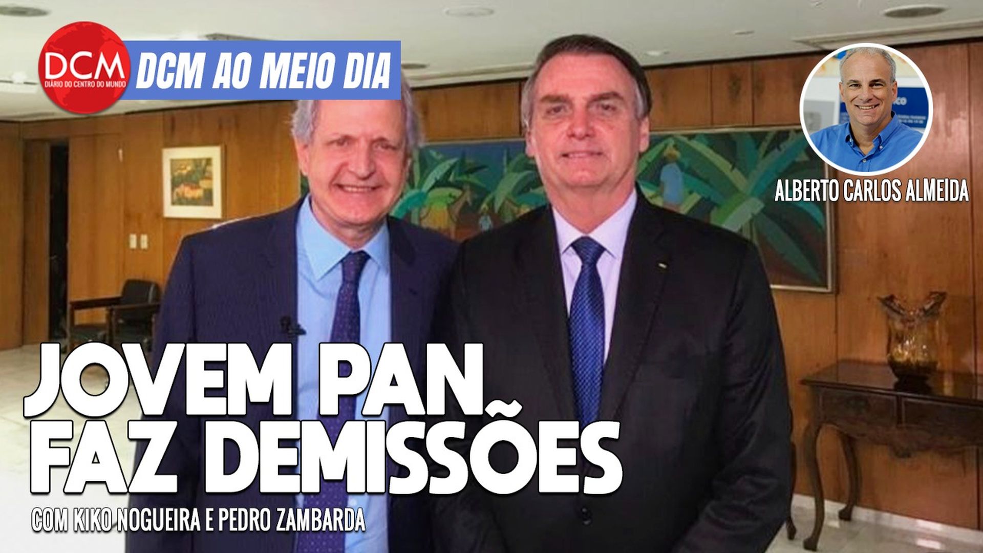 DCM Ao Meio-Dia: Ministro do STF chama Bolsonaro de “moleque” após silêncio e bloqueios; Augusto Nunes demitido