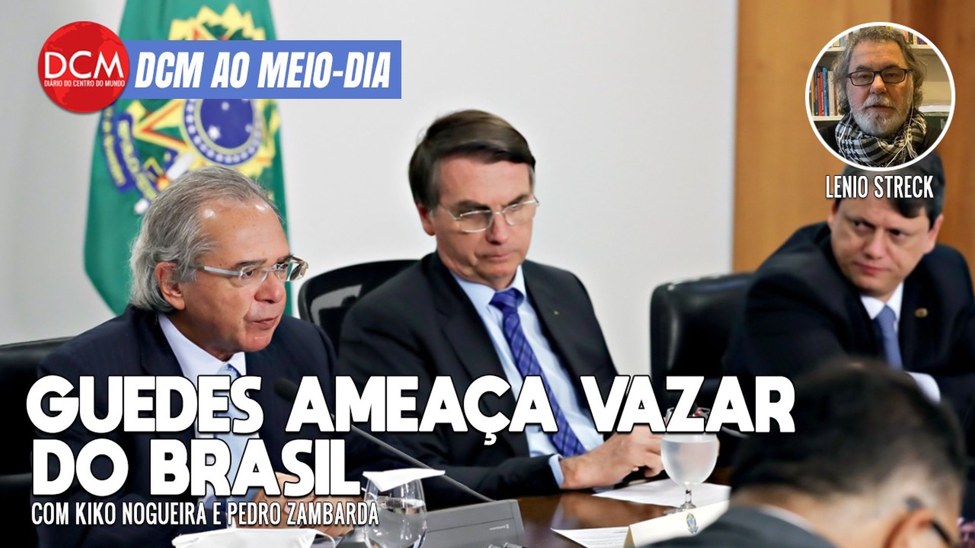 DCM Ao Meio-Dia: Paulo Guedes dá chilique, ameaça deixar Brasil e recebe convite de Tarcísio para o governo de SP