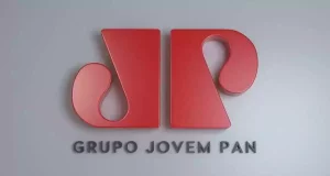 Símbolo do Grupo Jovem Pan com fundo cinza