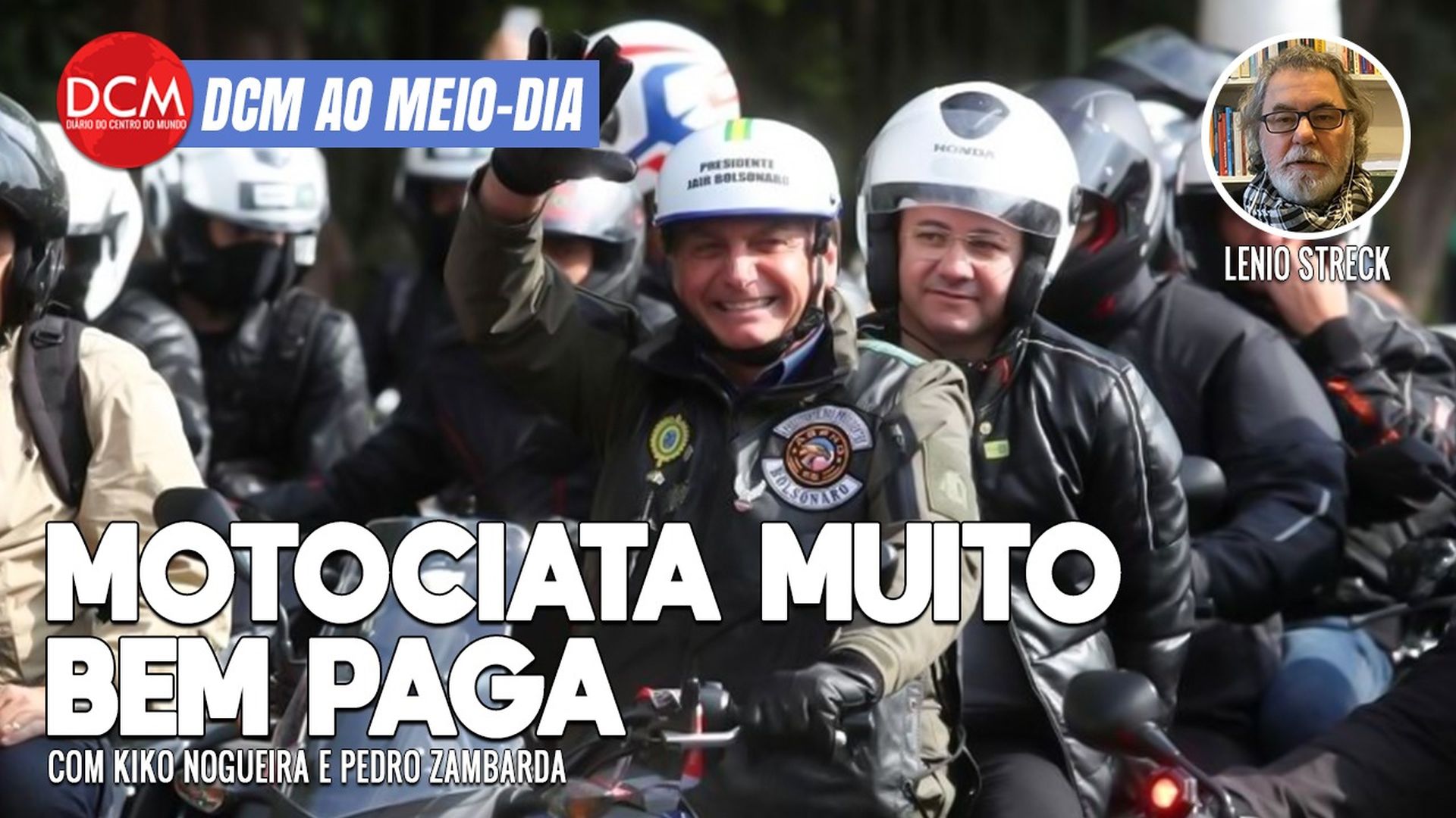 DCM Ao Meio-Dia: Motociatas de Bolsonaro eram pagas no cartão corporativo; a paulada de Joaquim Barbosa em Mourão