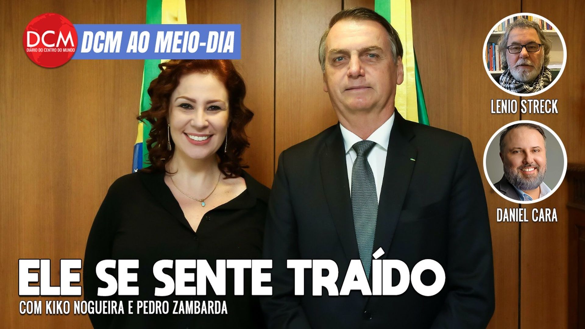 DCM Ao Meio-Dia: Jair diz que Zambelli o traiu; bolsonarista de chacina em Sinop se entrega à polícia