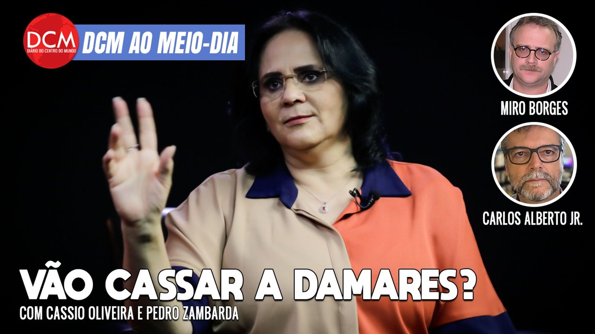 DCM Ao Meio-Dia: PSOL pede cassação de Damares; governadora interina do DF culpa governo Lula por terror em Brasília