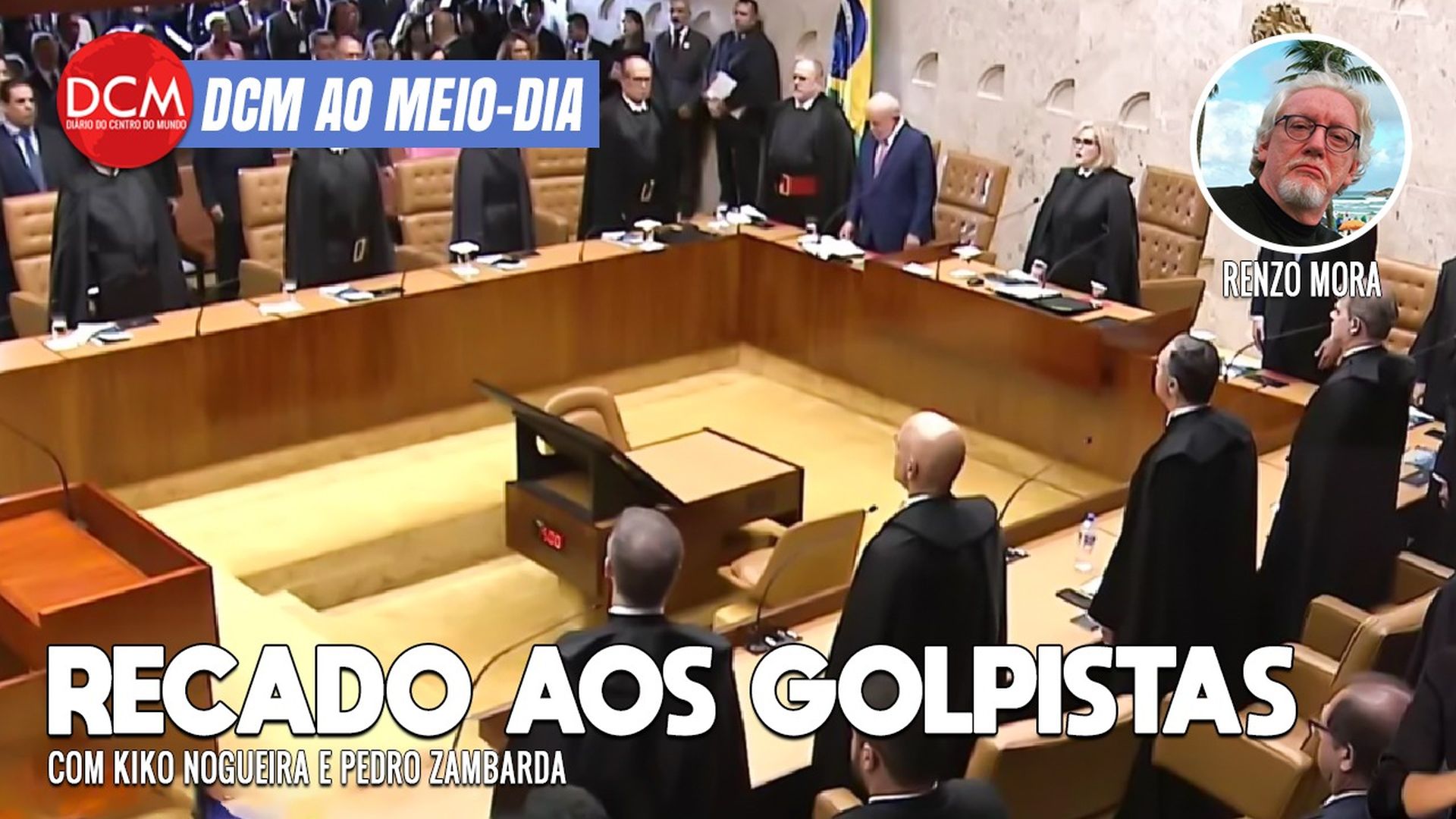 DCM Ao Meio-Dia: STF dá recado aos golpistas na abertura do ano judiciário; a ligação de Bolsonaro com ataque ao Capitólio