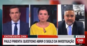 Raquel Landim e Paulo Pimenta dividindo tela de programa da CNN Brasil