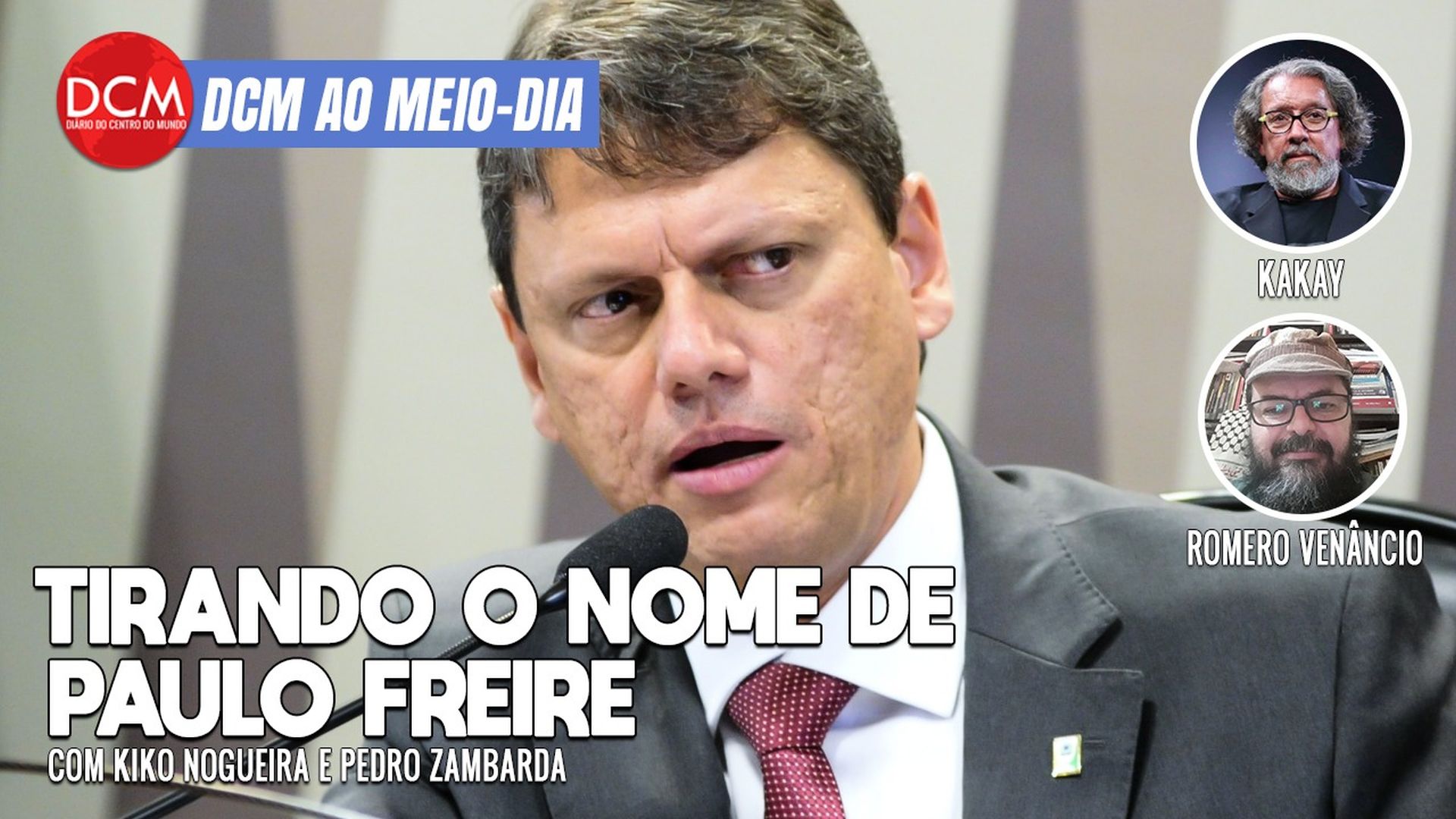 DCM Ao Meio-Dia: Pacheco diz ao STF não ser possível CPI do 8 de janeiro; Tarcísio vai trocar Freire por Fernão Dias