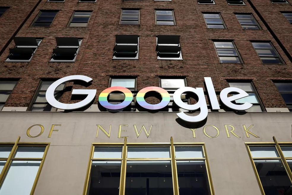 Fachada do Google em Nova York
