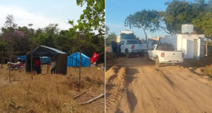 Comparativo entre acampamento sem terra real e falso