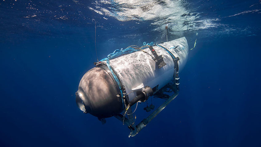 Submarino Titan que desapareceu no oceano