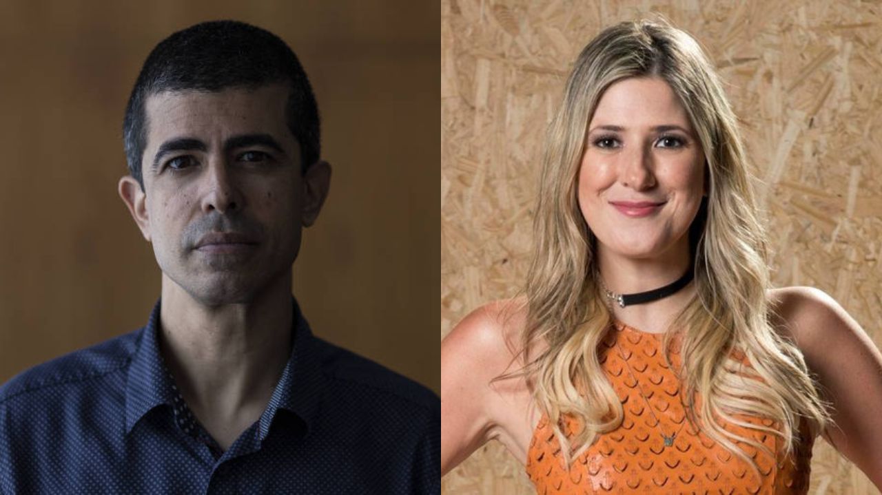 Montagem de fotos de Marcius Melhem e Dani Calabresa