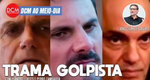 DCM Ao Meio-Dia: Bolsonaro presta depoimento à PF sobre trama golpista bizarra de Marcos do Val, que vazou no Zap