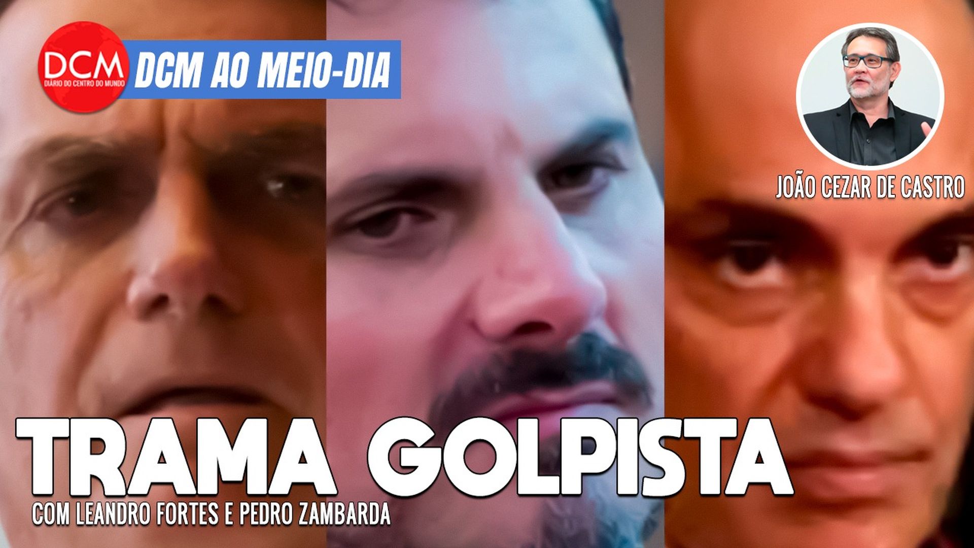 DCM Ao Meio-Dia: Bolsonaro presta depoimento à PF sobre trama golpista bizarra de Marcos do Val, que vazou no Zap