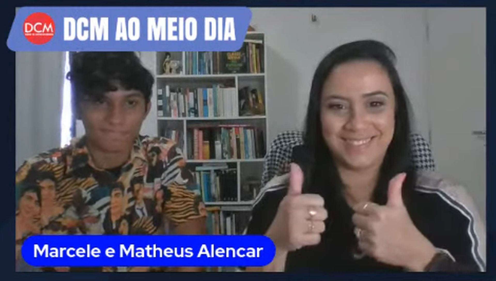 Marcele e Matheus Alencar no DCM