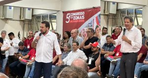 Boulos recebe apoio do PT em evento com Haddad